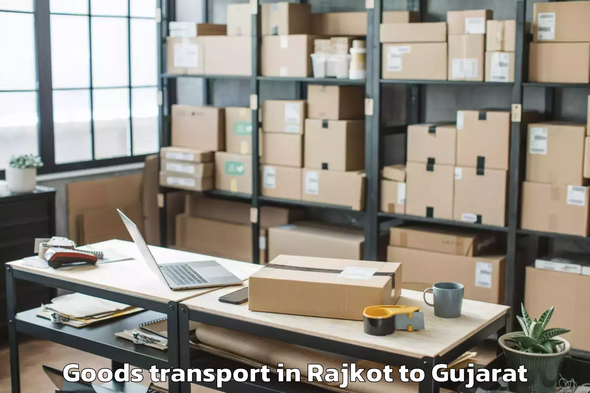 Top Rajkot to Vadpada Goods Transport Available